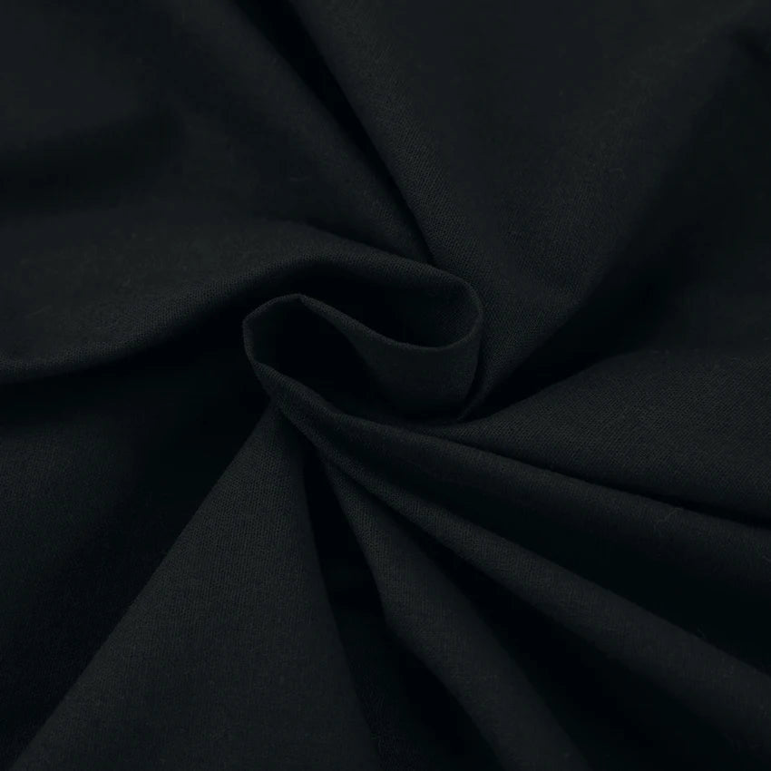 Hiloc Black Pure Cotton Sleeveless Woman Night Dress Loose Button Sleepdress Woven Spaghetti Strap Plunging Neckline Nightgowns