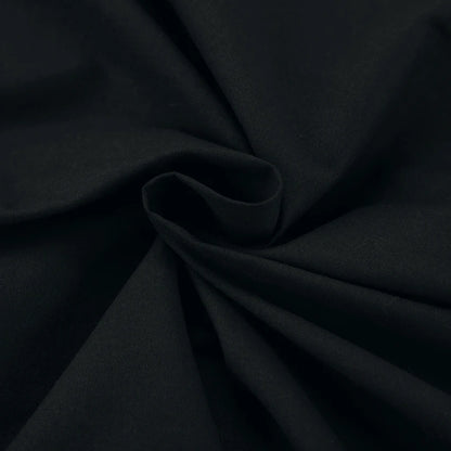 Hiloc Black Pure Cotton Sleeveless Woman Night Dress Loose Button Sleepdress Woven Spaghetti Strap Plunging Neckline Nightgowns