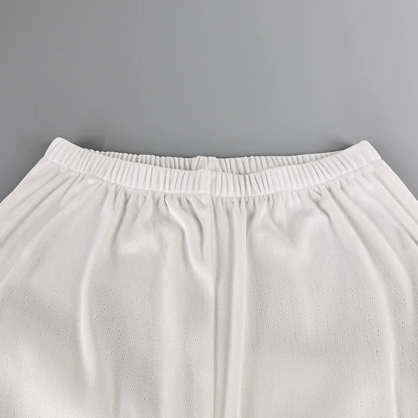 HiLoc Casual White Pants Sets With Ruffles Bra Pajamas For Women Summer Crop Top Sleepwear Wide Leg Pants Two Piece Sets 2025