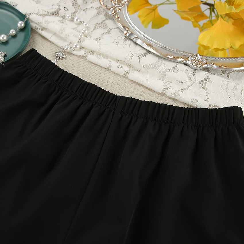 Hiloc Summer Elegant Satin Khaki Shorts Suits With Spaghetti Strap Sleeveless Two Piece Sets 2025 Casual Silk Pajamas Women