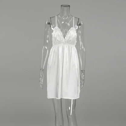 HiLoc Sexy Satin Nightgown Robe Set Women's Cross Back Spaghetti Strap Chemise Feather Trim Long Sleeve Robe 2 Piece Loungewear