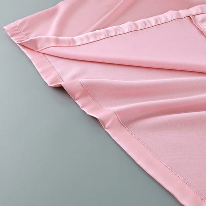 Hiloc Pink Elegant Satin Women's 3 Piece Set Pajamas Sexy Lace High Waist Split Skirts With Long Robe Bra Loungewear 2026 Spring