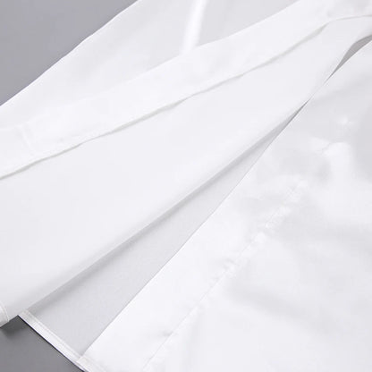 HiLoc 2025 Elegant Satin With Feather Long Robe Spring Sexy Lace Up White Silk Nightgown Female Home Wrap Robe Pajamas Women