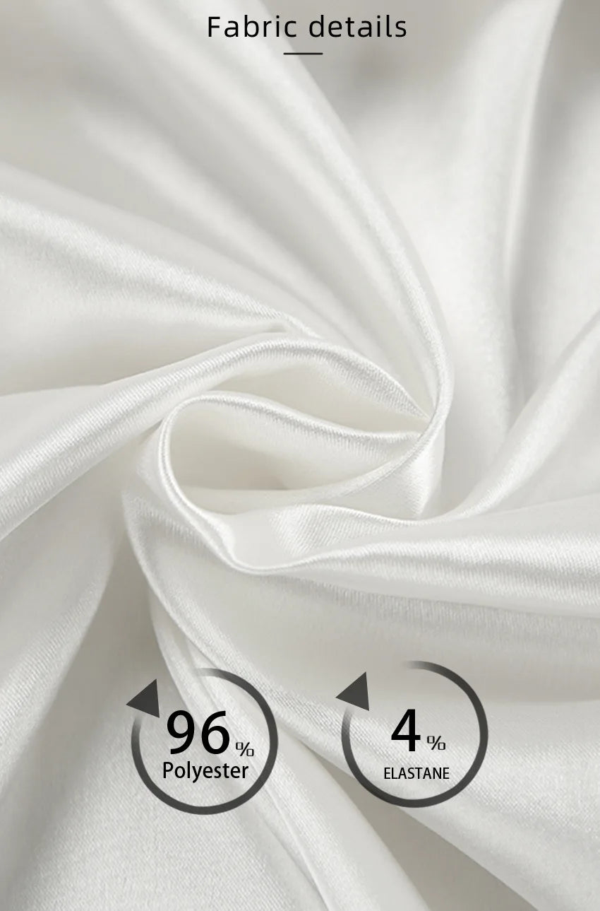 HiLoc Sexy Satin Nightgown Robe Set Women's Cross Back Spaghetti Strap Chemise Feather Trim Long Sleeve Robe 2 Piece Loungewear