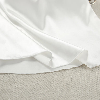 Hiloc Sexy White Spaghetti Strap Short Night Dresses Summer Woven Sleeveless Sleepdress Lace Pullover Ruched Backless Nightgowns